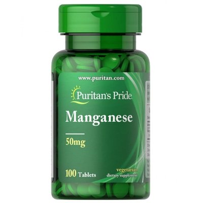 Manganese 50 mg - 100 tablets 100-48-1672775-20 фото