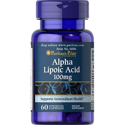 Alpha Lipoic Acid 100mg - 60caps 100-12-3819871-20 фото