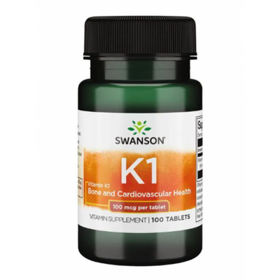 Vitamin K-1 100mcg - 100 tabs 100-73-6870604-20 фото