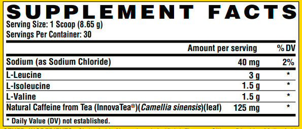 Комплекс амінокислот, Lipo-6 BCAA Intense - 30srv Fruit Punch 2022-09-0003 фото