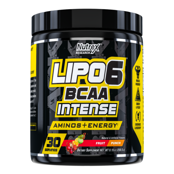 Комплекс амінокислот, Lipo-6 BCAA Intense - 30srv Fruit Punch 2022-09-0003 фото