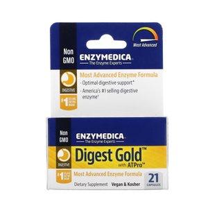 Ферменти для травлення, Enzymedica, Digest Gold з ATPro - 21 капсул Семпл 2022-10-1987 фото