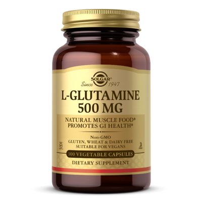 L-Glutamine 500mg - 100 vcaps 2022-10-1531 фото