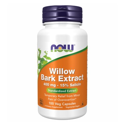 Willow Bark Extract 400mg - 100 vcaps 2022-10-1420 фото