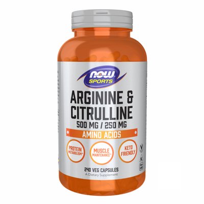 Arginine Citrulline 500mg/250mg - 240 vcaps 2022-10-1371 фото