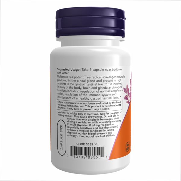 Melatonin 5 mg - 60 vcaps 100-95-2342189-20 фото