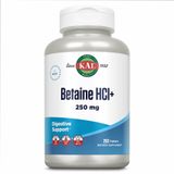 Бетаїн Гідрохлорид, Betaine HCl Plus 250mg - 250 tabs 2022-10-1007 фото