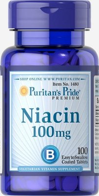Niacin 100mg - 100tabs 100-90-1899387-20 фото