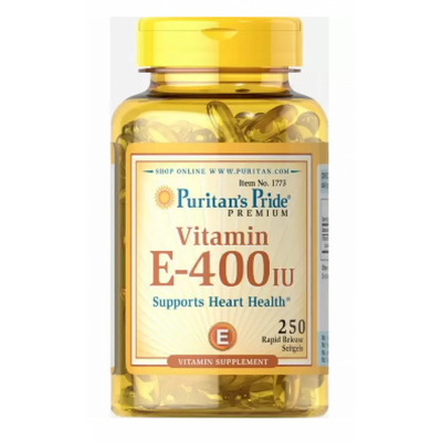 Vitamin E - 400 IU - 250softgels 100-95-4168724-20 фото