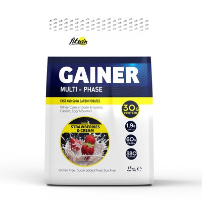 Gainer - 1500g Strawberry and Cream 2023-10-2054 фото