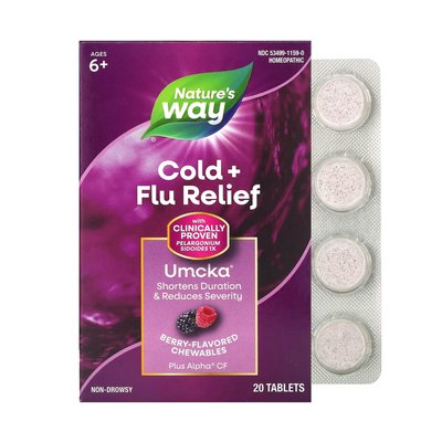 Umcka Cold & Flu Berry - 20 chew tabs 2022-10-1110 фото