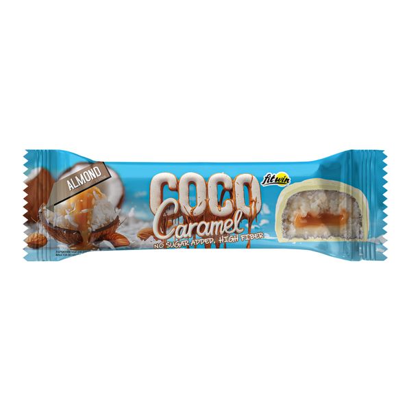 Фітнес батончики, Coco Caramel - 20x40g Almond 2023-10-2667 фото