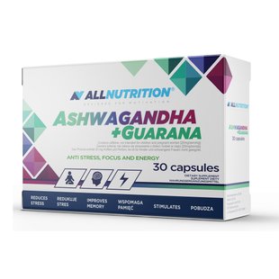 Ashwagandha 300mg + Guarana - 30caps 100-82-5508287-20 фото