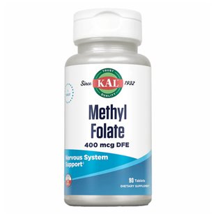 Метил фолат, Methyl Folate 400mcg - 90 tabs 2022-10-1009 фото