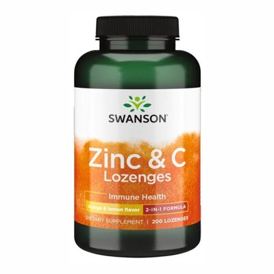 Zinc & C Lozenges orange & lemon - 200caps 100-72-0694700-20 фото