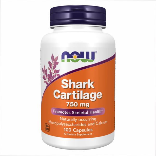 Акульий хрящ, Shark Cartilage 750mg - 100caps 100-17-9129764-20 фото