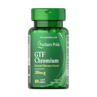 Хром, GTF Chromium 200 mcg - 100 tabs 2023-10-2472 фото