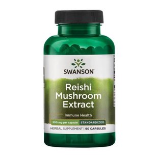 Гриб Рейши, Reishi Mushroom Extract Standardized 500mg - 90 caps 2023-10-2308 фото