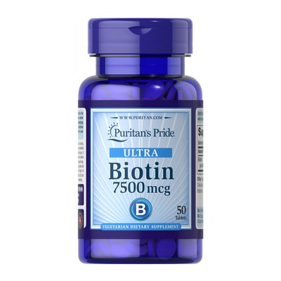Biotin 7500 mcg - 50 tab 100-52-3938254-20 фото