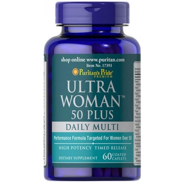 Ultra Woman™ 50 Plus Multi-Vitamin - 60 Caplets 100-70-3062821-20 фото