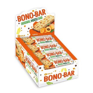 Мюслі батончики, Bono Bar Original Muesli - 20х40g Apricots 100-67-1364134-20 фото