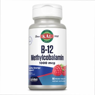 Метил Б12, B12 Methylcobalamin 1000mcg - 60 tabs Berry 2022-10-1011 фото