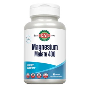 Магний Малат, Magnesium Malate 400mg - 90 tabs 2022-10-2443 фото