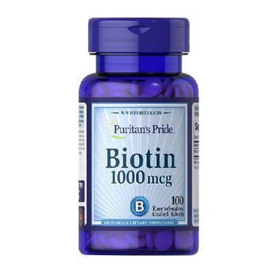Biotin 1000 mcg - 100tab 100-81-6134455-20 фото