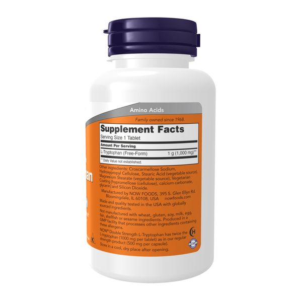 L-Tryptophan Double Strength 1000mg - 60 tabs 2023-10-3092 фото