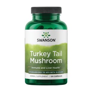 Трутовик різнокольоровий, Turkey Tail Mushroom 500mg - 120 caps 2023-10-2310 фото