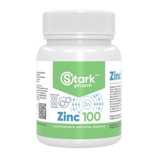 Цинк Оксид, Stark Zinc 100mg - 100tabs 100-38-0362989-20 фото