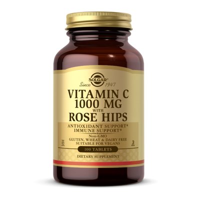 Vitamin C W/Rose Hip 1000 mg - 100 tab 100-23-8776191-20 фото
