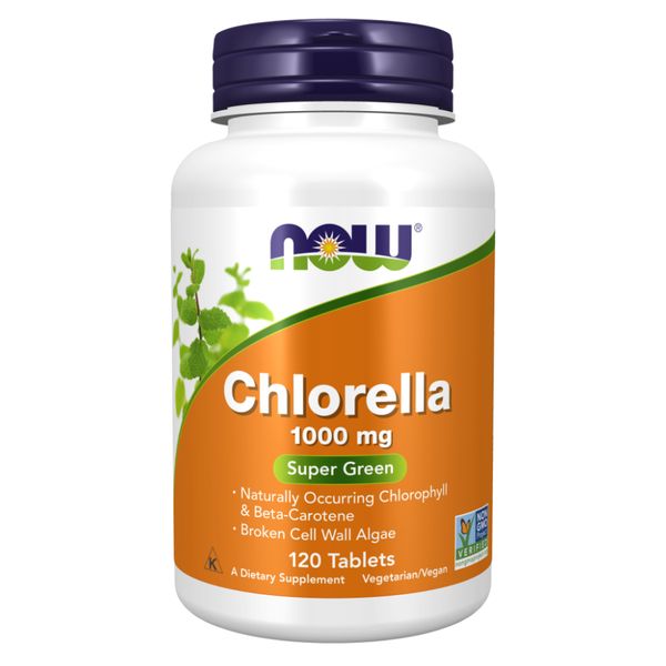 Хлорелла, Chlorella 1000mg - 120 tabs 2022-10-2598 фото