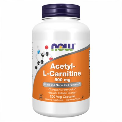 Acetyl L-Carnitine 500mg - 200 vcaps 2022-10-0652 фото