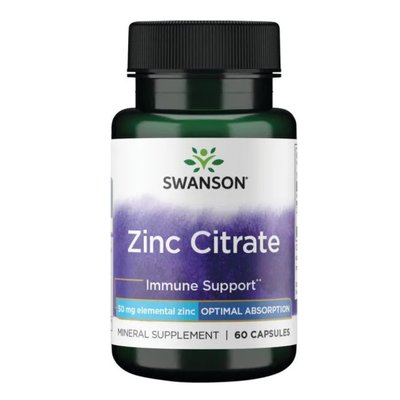 Zinc Citrate 50mg - 60caps 100-13-6408422-20 фото