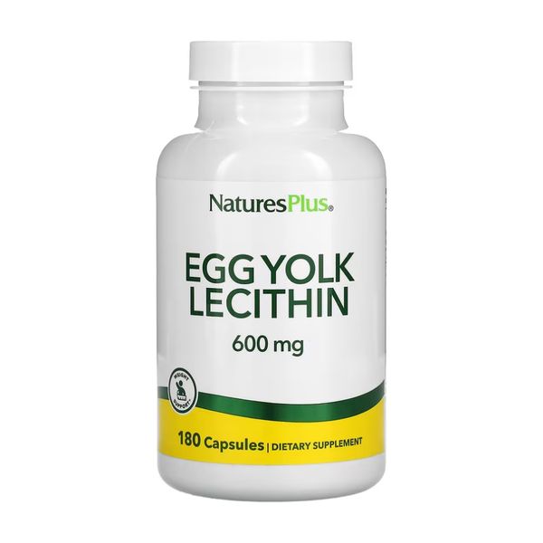 Лецитин из яичных желтков, Egg Yolk Lecithin 600 mg - 180 caps 2023-10-2365 фото