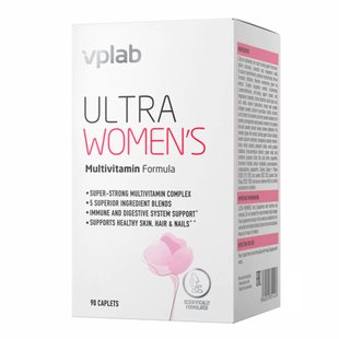 Мультивітаміни для жінок, Ultra Women Multivitamin Formula - 90 caps 2022-10-0275 фото