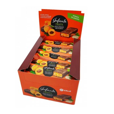 Infanta Fruits - 24x40g Dried Apricot and Peanut 100-28-1358397-20 фото