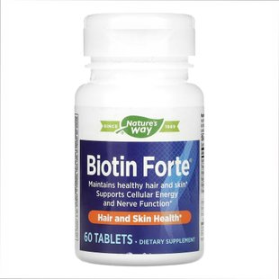 Биотин, Biotin Forte 5 mg - 60 tabs 2022-10-1067 фото