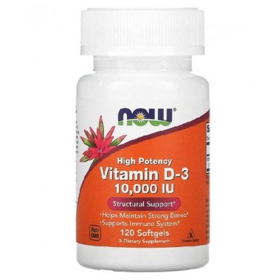 Vitamin D-3 10 000 IU - 120softgels 100-45-5986010-20 фото
