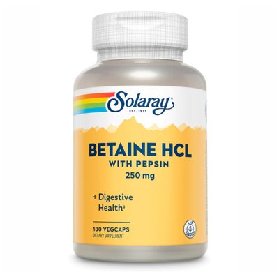 Betaine HCl 250mg - 180 vcaps 2022-10-1016 фото
