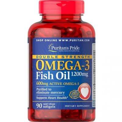 Omega-3 Double Strength 1200mg - 90caps 100-18-9632339-20 фото