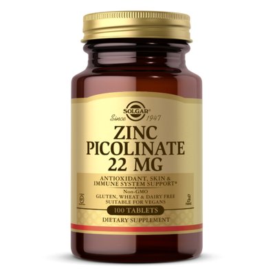 Zinc Picolinate 22 mg - 100 tab 100-97-2438284-20 фото