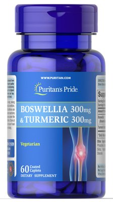 Boswellia 300mg and Turmeric 300mg - 60 tablets 100-26-8869435-20 фото