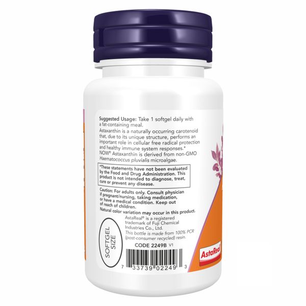 Astaxanthin 10 mg - 60 sgels 2022-10-0074 фото