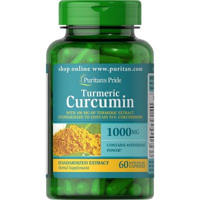 Turmeric Curcumin 1000 mg with Bioperine 5 mg - 60 caps 100-73-4048381-20 фото
