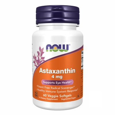 Astaxanthin 4 mg - 60 Veg Softgels 2022-10-0402 фото