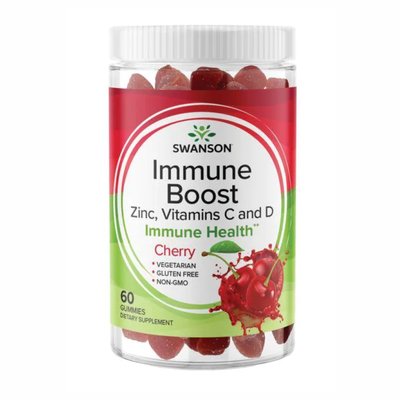 Immune Boost with Acerola,Zinc,Vitamins C and D - 60 Gummies Cherry 2022-09-1088 фото
