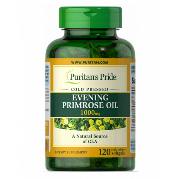 Evening Primrose Oil 1000 mg with GLA - 120 Softgels 100-17-6423817-20 фото