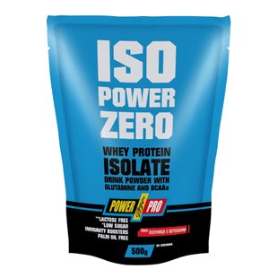 Изолят сывороточного протеина, ISO Power Zero - 500g Strawberry With Cream 2022-10-2514 фото